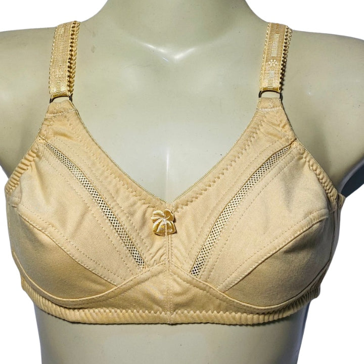 WOMEN COTTON BRA ELEGANCE LOOK AND NON PADED BEST FOR MARRIED WOMEN ADJUSTABLE SHOULDER STRAP WIRE FREE EVERY DAY USE